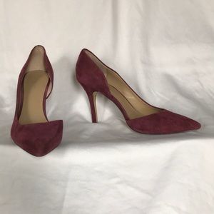Wine colored d’Orsay heels